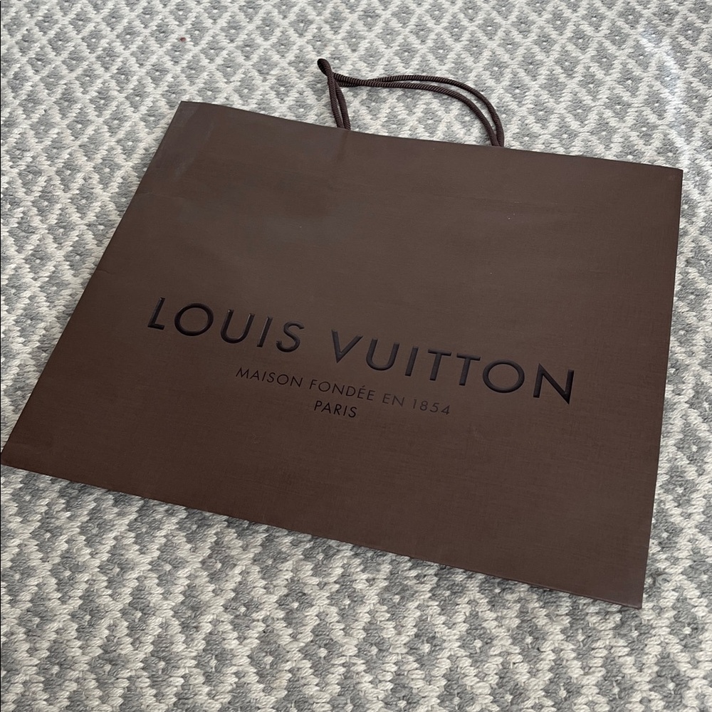 Louis Vuitton Dark Brown Tote Bag Shopping Bag